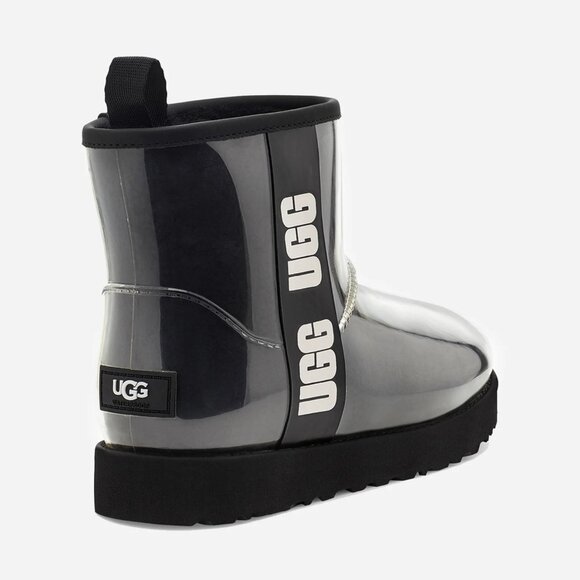 Ugg Women's Classic Clear Mini Boots in Black Size 7 - Picture 1 of 13